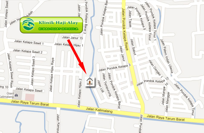 Peta alamat Klinik Haji Alay Peta alamat Klinik Haji Alay